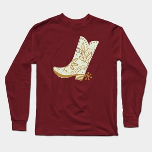 Cowboy Boot Doodle Long Sleeve T-Shirt